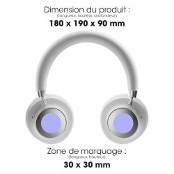 Casque publicitaire à réduction de bruit ANC Bluetooth sans fil Jundo