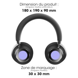 Casque publicitaire à réduction de bruit ANC Bluetooth sans fil Jundo