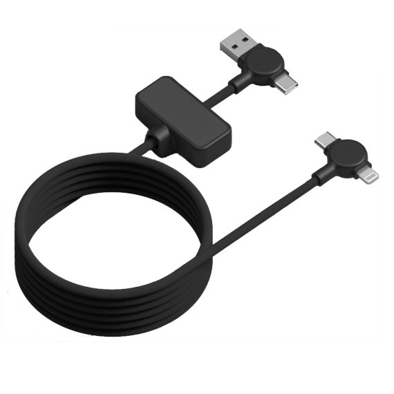 Câble publicitaire de chargement 4 en 1 magnétique 100W Dao