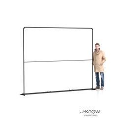 stand noir photocall personnalisé 300x230 cm 