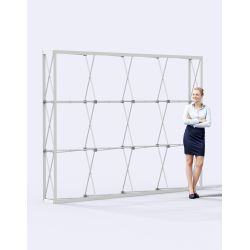 Stand parapluie velcro personnalisé 300x230 cm