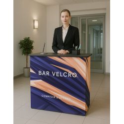 Comptoir d’accueil parapluie personnalisé 96 x 41 x 92 cm