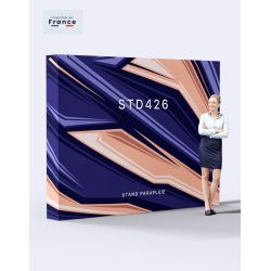 Stand parapluie velcro personnalisé 300x230 cm