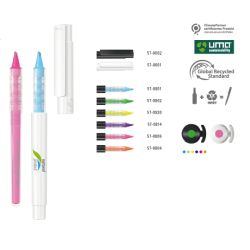 Surligneur en RPET recyclé UMA personnalisé Fabriqué en Europe