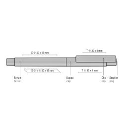 Surligneur en RPET recyclé UMA personnalisé Fabriqué en Europe