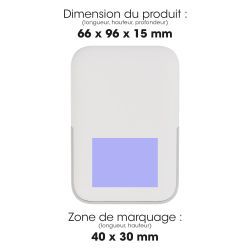 Batterie de secours personnalisable 5000 mAh Vuto