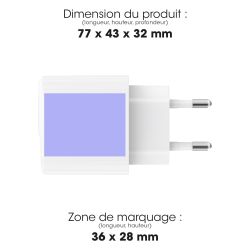 Chargeur publicitaire USB Prise Secteur Akashi Pika