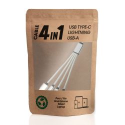 Cable publicitaire de chargement 4 en 1 charge rapide 20W Miji