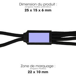 Cable publicitaire de chargement 4 en 1 charge rapide 20W Miji
