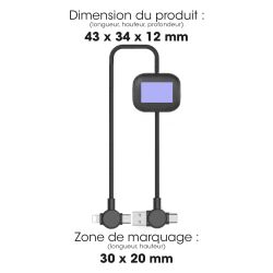 Câble publicitaire de charge Long ultra rapide 60W Oki