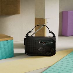 Radio personnalisée d’urgente Philips TAR1609 FM/AM et lampe de poche