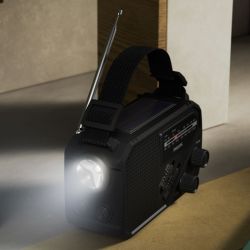 Radio personnalisée d’urgente Philips TAR1609 FM/AM et lampe de poche