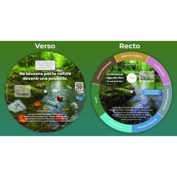 Disque personnalisé fabriqué en France Durée de dégradation de déchets