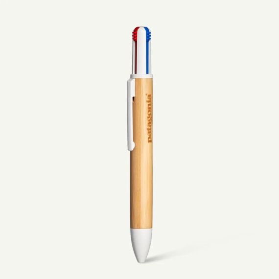 Stylo 4 couleurs en bambou personnalisé