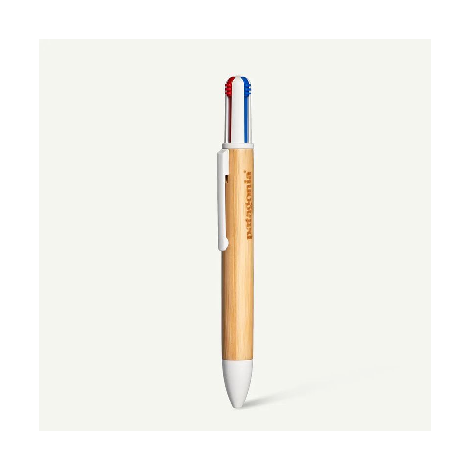 Stylo 4 couleurs en bambou personnalisé