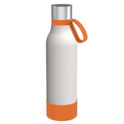 Gourde personnalisée en acier inoxydable recyclé 820 ml anneau silicone