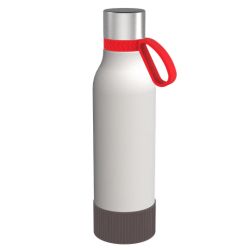Gourde personnalisée en acier inoxydable recyclé 820 ml anneau silicone