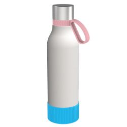 Gourde personnalisée en acier inoxydable recyclé 820 ml anneau silicone