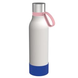 Gourde personnalisée en acier inoxydable recyclé 820 ml anneau silicone