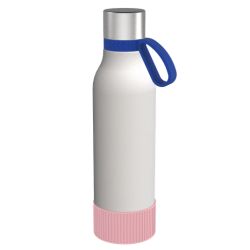 Gourde personnalisée en acier inoxydable recyclé 820 ml anneau silicone