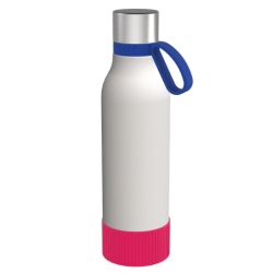 Gourde personnalisée en acier inoxydable recyclé 820 ml anneau silicone