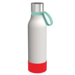 Gourde personnalisée en acier inoxydable recyclé 820 ml anneau silicone