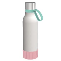 Gourde personnalisée en acier inoxydable recyclé 820 ml anneau silicone