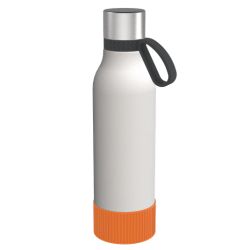 Gourde personnalisée en acier inoxydable recyclé 820 ml anneau silicone