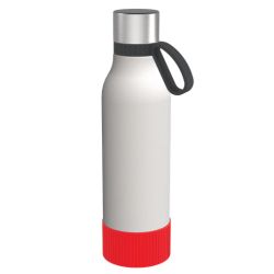 Gourde personnalisée en acier inoxydable recyclé 820 ml anneau silicone