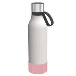 Gourde personnalisée en acier inoxydable recyclé 820 ml anneau silicone