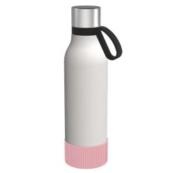 Gourde personnalisée en acier inoxydable recyclé 820 ml anneau silicone