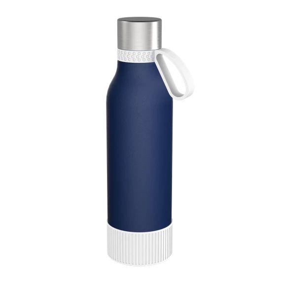 Gourde personnalisée en acier inoxydable recyclé 820 ml anneau silicone