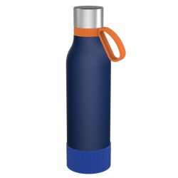 Gourde personnalisée en acier inoxydable recyclé 820 ml anneau silicone