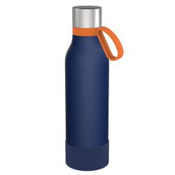 Gourde personnalisée en acier inoxydable recyclé 820 ml anneau silicone