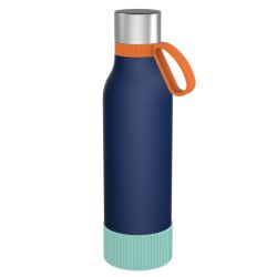 Gourde personnalisée en acier inoxydable recyclé 820 ml anneau silicone