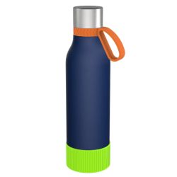 Gourde personnalisée en acier inoxydable recyclé 820 ml anneau silicone