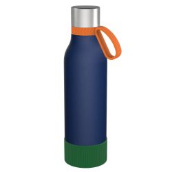 Gourde personnalisée en acier inoxydable recyclé 820 ml anneau silicone
