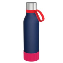 Gourde personnalisée en acier inoxydable recyclé 820 ml anneau silicone