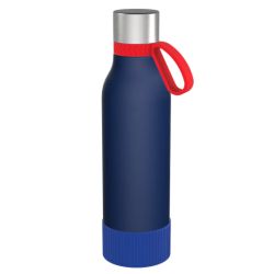 Gourde personnalisée en acier inoxydable recyclé 820 ml anneau silicone