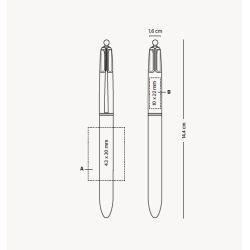 Stylo Bic 4 couleurs personnalisé écologique