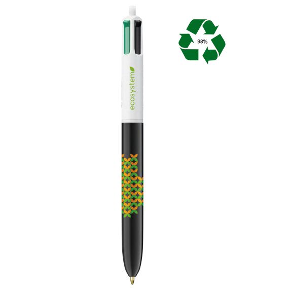 Stylo Bic 4 couleurs personnalisé écologique ECO