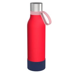 Gourde personnalisée en acier inoxydable recyclé 820 ml anneau silicone
