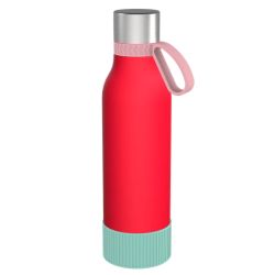 Gourde personnalisée en acier inoxydable recyclé 820 ml anneau silicone