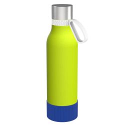 Gourde personnalisée en acier inoxydable recyclé 820 ml anneau silicone