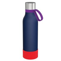 Gourde personnalisée en acier inoxydable recyclé 820 ml anneau silicone