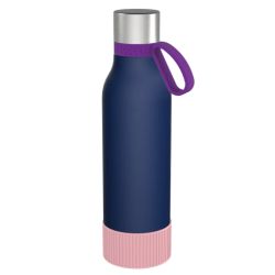 Gourde personnalisée en acier inoxydable recyclé 820 ml anneau silicone