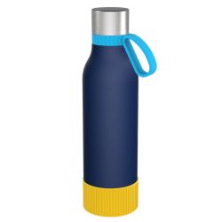 Gourde personnalisée en acier inoxydable recyclé 820 ml anneau silicone