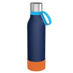 Gourde personnalisée en acier inoxydable recyclé 820 ml anneau silicone