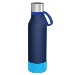 Gourde personnalisée en acier inoxydable recyclé 820 ml anneau silicone