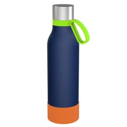 Gourde personnalisée en acier inoxydable recyclé 820 ml anneau silicone